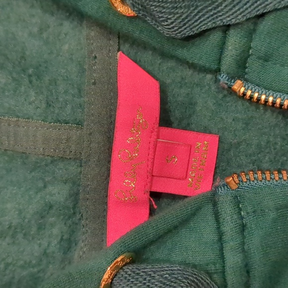 Lilly Pulitzer Green Suri Hoodie Size Small - Picture 3 of 5